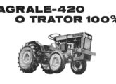 Microtrator Agrale T-420 em anúncio de jornal de 1974 (fonte: Jorge A. Ferreira Jr.).