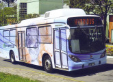 Ônibus híbrido Hybridus, midibus low entry com carroceria Marcopolo projetado em 2009.