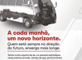 Publicidade Agrale de agosto de 2024 homenageando os 75 anos da Marcopolo, sua maior cliente em chassis.