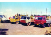 Alguns dos protótipos de caminhão leve desenvolvidos pela Agrale até 1980 (fonte: Jorge A. Ferreira Jr.).