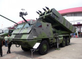 Uma das primeiras unidades do novo lançador de mísseis Astros II Mk6 entregues ao Exército Brasileiro em 2014 (fonte: site defesaaereaenaval).