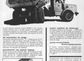 Propaganda de setembro de 1965 mostrando semi-reboque basculante para mineração e construção pesada, um dos muitos implementos já então produzidos pela Biselli.