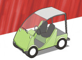 Ecocar, um carrinho de golfe que não saiu da fase de projeto.