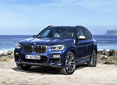 BMW X3 M40i, igualmente montado no país a partir de 2018; note o novo desenho do para-choque e das entradas de ar laterais.