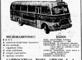 Propaganda de jornal anunciando a nova carroceria Panorâmico 1960 (fonte: Jorge A. Ferreira Jr)..