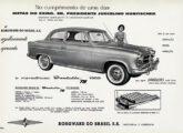 Publicidade de 1958 para o belo sedã Borgward, também anunciando a instalação de fábrica no Brasil (fonte: Jason Vogel).
