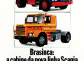 A Brasinca foi importante fornecedor de cabines completas para a indústria de caminhões; o anúncio é de 1981 (fonte: Jorge A. Ferreira Jr.).