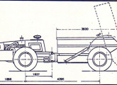 Caminhão basculante rebaixado OK-D4500, para 5 m³ ou 10 t .