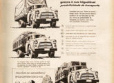 Propaganda Brasmotor de novembro de 1956, já criado o Geia; dado o desinteresse da Chrysler norte-americana investir no país, logo a seguir seria suspensa a montagem de seus veículos no Brasil.