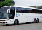 Sobre Volvo B10M de três eixos era este Vissta Buss HI da WJ Brasil Turismo, de Curitiba (PR) (foto: Diego Lip / onibusbrasil).