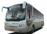 Midbuss, ônibus rodoviário de porte médio da frota da Viação Santa Cruz, de Moji Guaçu (SP).