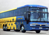 Em 1995 os rodoviários Busscar novamente passaram por leve mudança na grade; esta imagem oficial da fábrica mostra um Jum Buss 360 em chassi Scania K113.