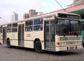 Urbanus padron de três portas sobre Mercedes-Benz O-371UP operando no sietema integrado metropolitano de Curitiba (PR) (foto: Daumer Marinho / onibusbrasil).