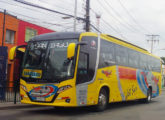 Vissta Buss 340 em chassi Scania da transportadora rodoviária chilena de longa distância Jet Sur (foto: Sergio Arteaga / tatobuses).