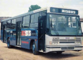 Foi a Busscar a responsável pelo fornecimento das carrocerias do Bisbus, ônibus rodo-ferroviário projetado pela Tectran para a Auto Viação Porto União, que ligava Porto União (SC) a União da Vitória (PR) utilizando um trecho de linha férrea (foto: Francisco José Becker / egonbus).