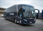 Chassi Scania K 320 com motor a gás e carroçaria Vissta Buss 360 colocado em teste pela Cometa em outubro de 2021 (fonte: Ivonaldo Holanda de Almeida / autodata).