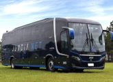 Vissta Buss 360 com mecânica Mercedes-Benz O500 RS, em 2022 fornecido para a Jundiá Transportadora Turística, de Sorocaba (SP).