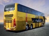 Vissta Buss DD em chassi Volvo 6x2 adquirido em 2022 pelo Expresso JK, de Brasília (DF).