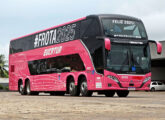 Vissta Buss DD sobre Volvo B510R 6x2, em 2024 incorporado à frota da operadora Eucatur; a imagem foi tomada em novembro do mesmo ano na garagem da empresa, em Porto Velho (RO) (foto: Marcos Cabral Filho).