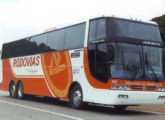 Jum Buss 380 exportado para a operadora Rodovias de Venezuela; note o novo desenho da faixa divisória dos para-brisas.