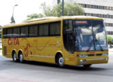 Sobre chassi de três eixos O400 RSD, este Vissta Buss pertenceu à operadora uruguaia Cita (foto: José Gazo Mereles).