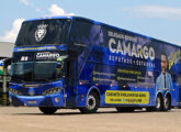 Panorâmico DD sobre Scania K 124 IB, construído em 2000, em novembro de 2024 sendo utilizado em campanha eleitoral em Rondônia (foto: Marcos Cabral Filho).