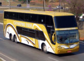 Panorâmico DD em chassi Scania K 124 de três eixos nas cores da Canarinho Tour, de Cuiabá (MT) (foto: José Augusto da Silva Gama / onibusbrasil).