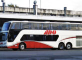 Busscar DD nas cores da operadora mexicana ADO - Autobuses del Oriente (foto: Javier Chumacero / BusFanatics).