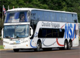 DD sobre Scania K 124 IB da empresa Chevallier Paraguaya, fotografado em Foz do Iguaçu (PR) em novembro de 2008 (foto: Derles Borges Pichoff / dbpbuss). 