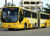 Volvo B12M articulado com carroceria Urbanuss Pluss da operadora Santa Zita, de Viana (ES) (foto: Fábio Andrade / onibuscapixabas).