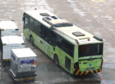 Urbanuss Pluss ainda em 2024 utilizado no transporte de passageiros no pátio do Aeroporto Internacional de Guarulhos (SP) (foto: LEXICAR).