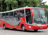 Outro Vissta Buss LO da Pássaro Marron, este já com a nova identidade visual assumida em 2015; tinha chassi Mercedes-Benz O500 RS (foto: Isaac Matos Preizner).