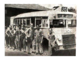 Caio pioneiro operado pela antiga Viação Cabussu, de São Gonçalo (RJ), no final dos anos 40 (fonte: Marcelo Prazs / ciadeonibus).