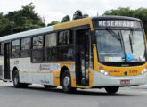 Millenium de duas portas com chassi de piso baixo Mercedes-Benz no transporta urbano paulistano (foto: Isaac Matos Preizner). 