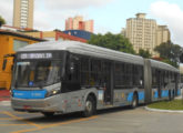 Articulado Millenium BRT com quatro eixos alocado ao sistema paulistano de transporte (foto: Ivan da Silva Lopes / onibusbrasil).