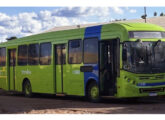 Millennium BRT em chassi Volvo B270F do Expresso Santa Cruz, de Teresina (PI); o carro trazia duas portas em nível na lateral oposta (foto: Bruno Roberto / onibusbrasil).