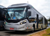 Millennium BRT II articulado sobre Mercedes-Benz O 500 UDA da Viação Cidade Dutra, a serviço do transporte municipal de São Paulo (SP) (foto: Cosme Busmaníaco / onibusbrasil).