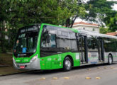 Millenium IV sobre chassi Volvo B250R de piso baixo, em 2019 agregado à frota da Santa Brígida, de São Paulo (SP).