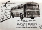 O mesmo ônibus em cartão publicitário da Viação Popular (fonte: portal mariadoresguardo).