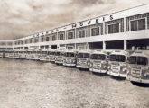 A magífica frota de ônibus cargueiros d'A Lusitana (fonte: Jorge A. Ferreira Jr.).