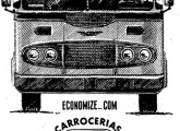Caio "Fita Azul" em anúncio de 1958; note o desenho da grade, levemente diferente dos carros de produção (fonte: Jorge A. Ferreira Jr).