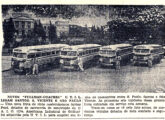 Nota em jornal paulista de 1948 dando conta da aquisição de 20 ônibus Ford com carroceria Caio, pela UTIL, para a ligação entre São Paulo e a Baixada Santista (fonte: João Marcos Turnbull / saopauloantiga). 
