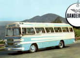 Bandeirante - a versão intermunicipal do Jaraguá II - em material publicitário da Caio; com chassi Mercedes-Benz LPO-321, o ônibus da foto foi fornecido para o Expresso União, de Patrocínio (MG).