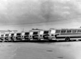 Frota de dez rodoviários Jaraguá em chassi Scania recém entregues à Viação Araguarina, de Goiânia (GO) (fonte: ivonaldo Holanda de Almeida).