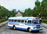 Jaraguá-Scania da paulistana Impala Auto Ônibus em imagem retirada de um calendário de 1967; o veículo atendia à linha São Paulo-Belo Horizonte.