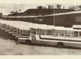 Frota de urbanos Gabriela II em chassi Fiat 1400D adquirida em 1979 pela Empresa Barreiro de Cima, de Belo Horizonte (MG) (foto: Luiz Sergio / onibusbrasil).