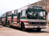 Articulado Scania-Caio da Empresa de Ônibus Pássaro Marrom, operando em Guaratinguetá (SP) (foto: Waldemar Pereira de Freitas Junior / onibusbrasil).