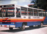Amélia sobre Mercedes-Benz OF-1313 da MS Turismo, de Fortaleza (CE); o ônibus foi adquirido usado, em 1993, quando da constituição da empresa (fonte: portal mobceara).