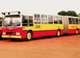 Articulado Amélia com mecânica Scania de motor dianteiro operando no sistema integrado de Goiânia (GO) (foto: Carlos Júnior / onibusbrasil).