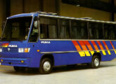 Lançado na feira Brasil Transpo 1993 o micro-ônibus Puma recebeu carroceria Caio (fonte: Jorge A. Ferreira Jr.).